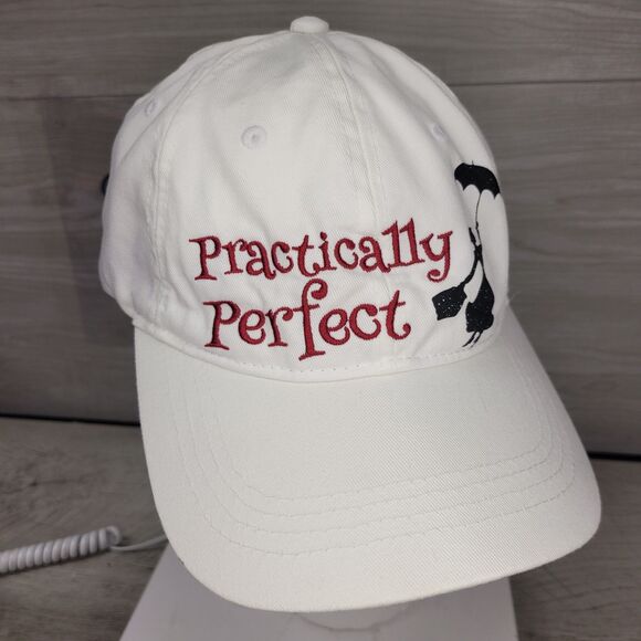 DISNEY PARKS Mary Poppins Practically Perfect Adult Hat Cap Snapback EXCELLENT - Picture 1 of 6